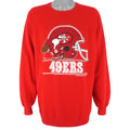 NFL (Artex) - San Francisco 49ers X Peanut Crew Neck Sweatshirt 1990s XX-Large Vintage Retro Football