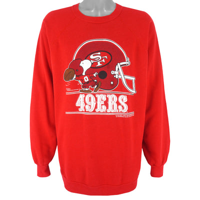 NFL (Artex) - San Francisco 49ers X Peanuts Crew Neck Sweatshirt 1990s XX-Large
