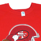 NFL (Artex) - San Francisco 49ers X Peanut Crew Neck Sweatshirt 1990s XX-Large Vintage Retro Football