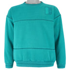 Adidas - Blue Crew Neck Sweatshirt 1990s Small Vintage Retro