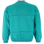 Adidas - Blue Crew Neck Sweatshirt 1990s Small Vintage Retro