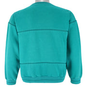 Adidas - Blue Crew Neck Sweatshirt 1990s Small Vintage Retro