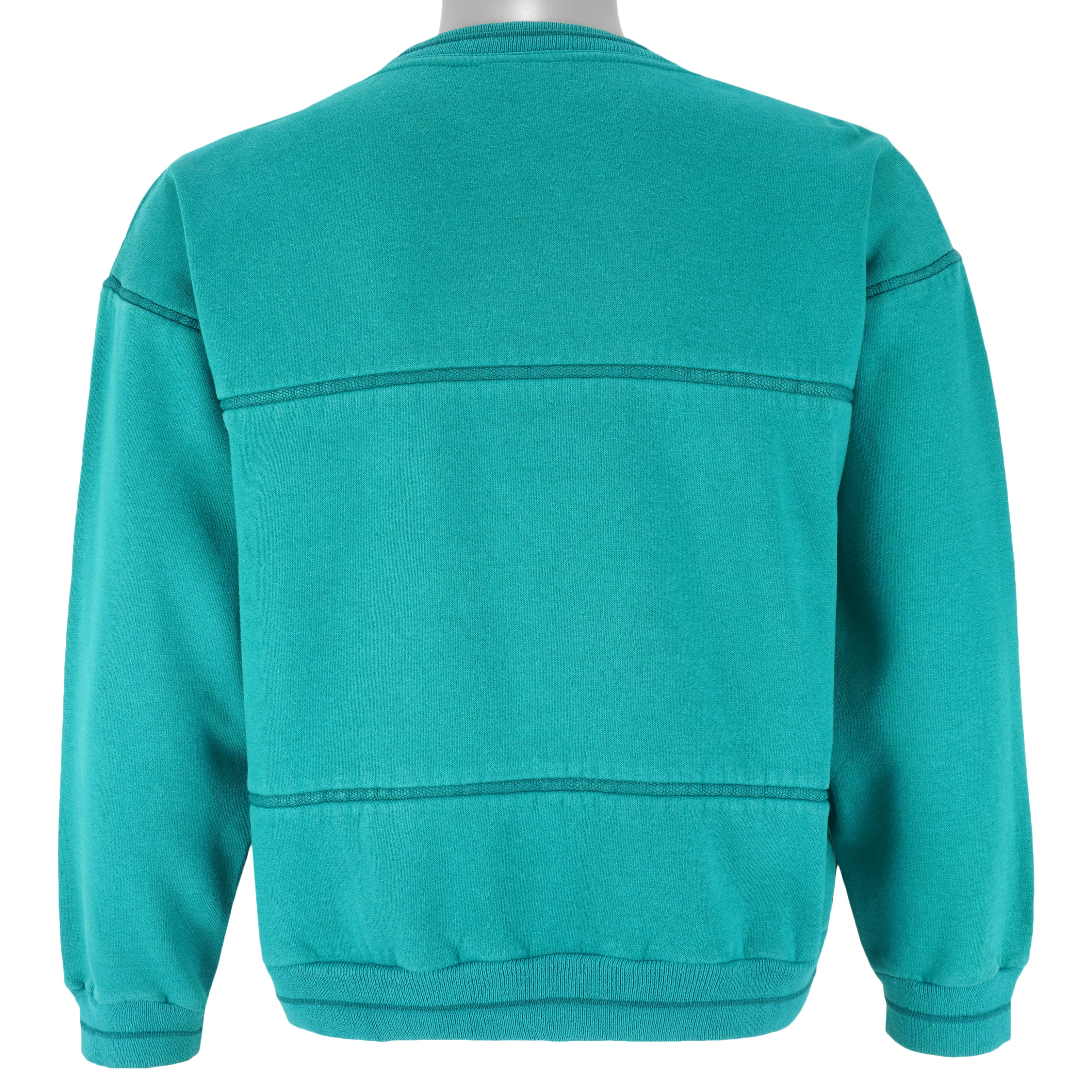 Adidas - Blue Crew Neck Sweatshirt 1990s Small Vintage Retro