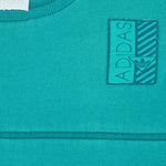 Adidas - Blue Crew Neck Sweatshirt 1990s Small Vintage Retro
