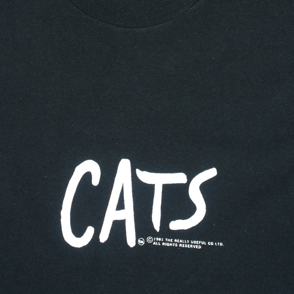 Vintage - Cats Musical Broadway Single Stitch T-Shirt 1981 Small Vintage Retro