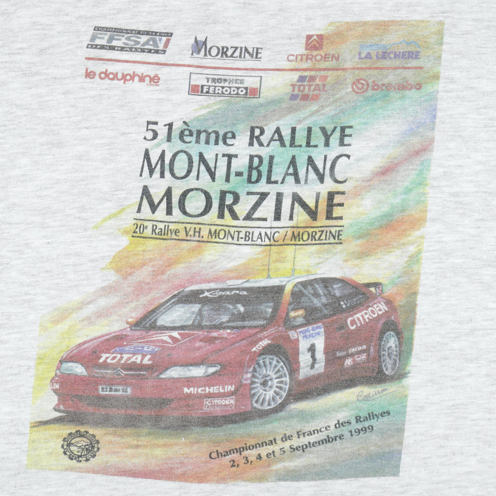 Vintage (BC) - Rallye Mont-Blanc Morzine Single Stitch T-Shirt 1990s Medium Vintage Retro