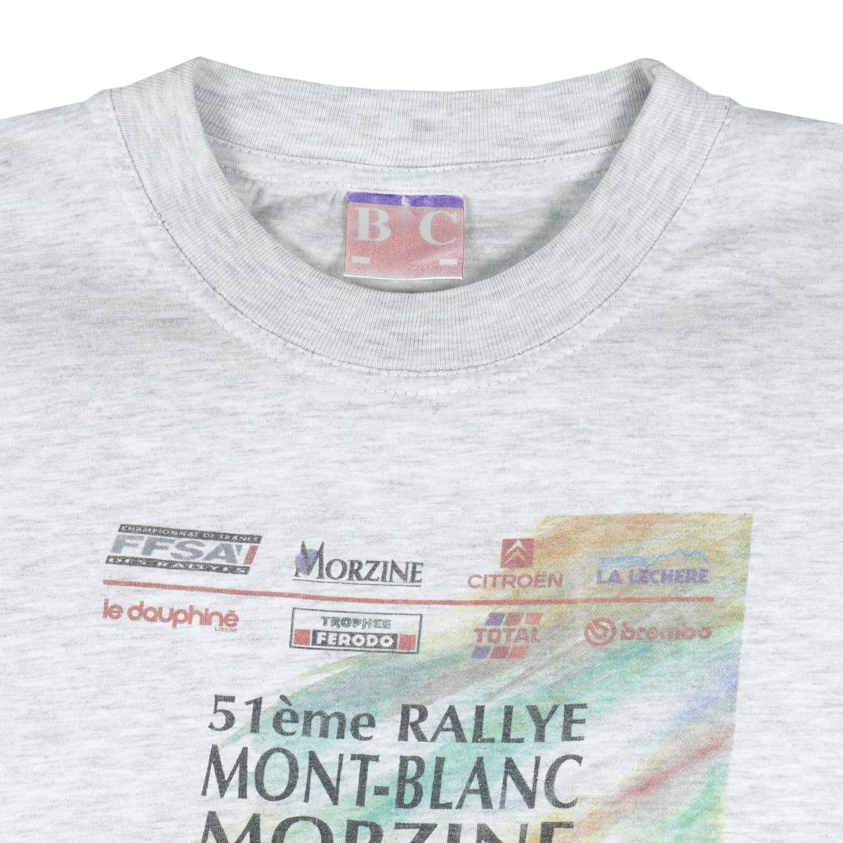 Vintage (BC) - Rallye Mont-Blanc Morzine Single Stitch T-Shirt 1990s Medium Vintage Retro