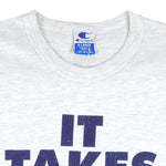 Champion - It Takes a Little More Single Stitch T-Shirt 1990s X-Large