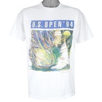 Vintage (Signal Sport) - Tennis US Open Single Stitch T-Shirt 1994 Large