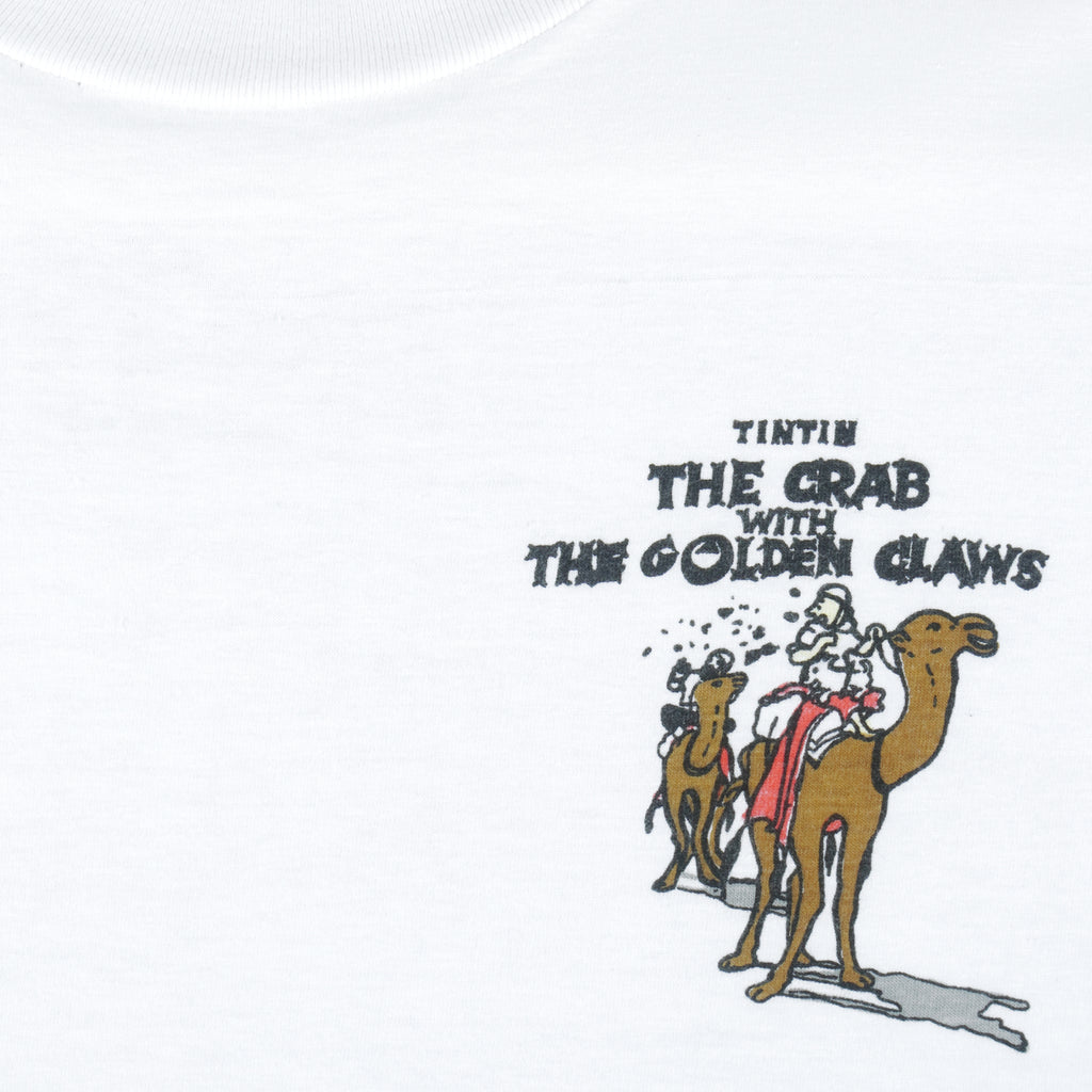 Vintage - TINTIN The Crab With The Golden Glaws T-Shirt 1990s Large Vintage Retro