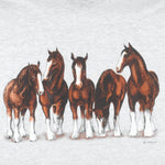 Vintage (Printed Of Tails) - Horse Breakout Single Stitch T-Shirt 1990s Large Vintage Retro