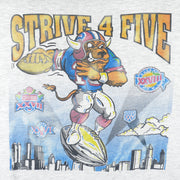 NFL - Strive 4 Five Single Stitch T-Shirt 1990s X-Large Vintage Retro Football