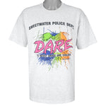 Vintage (Hanes) - DARE to Resist Drugs and Violence Single Stitch T-Shirt 1994 Large