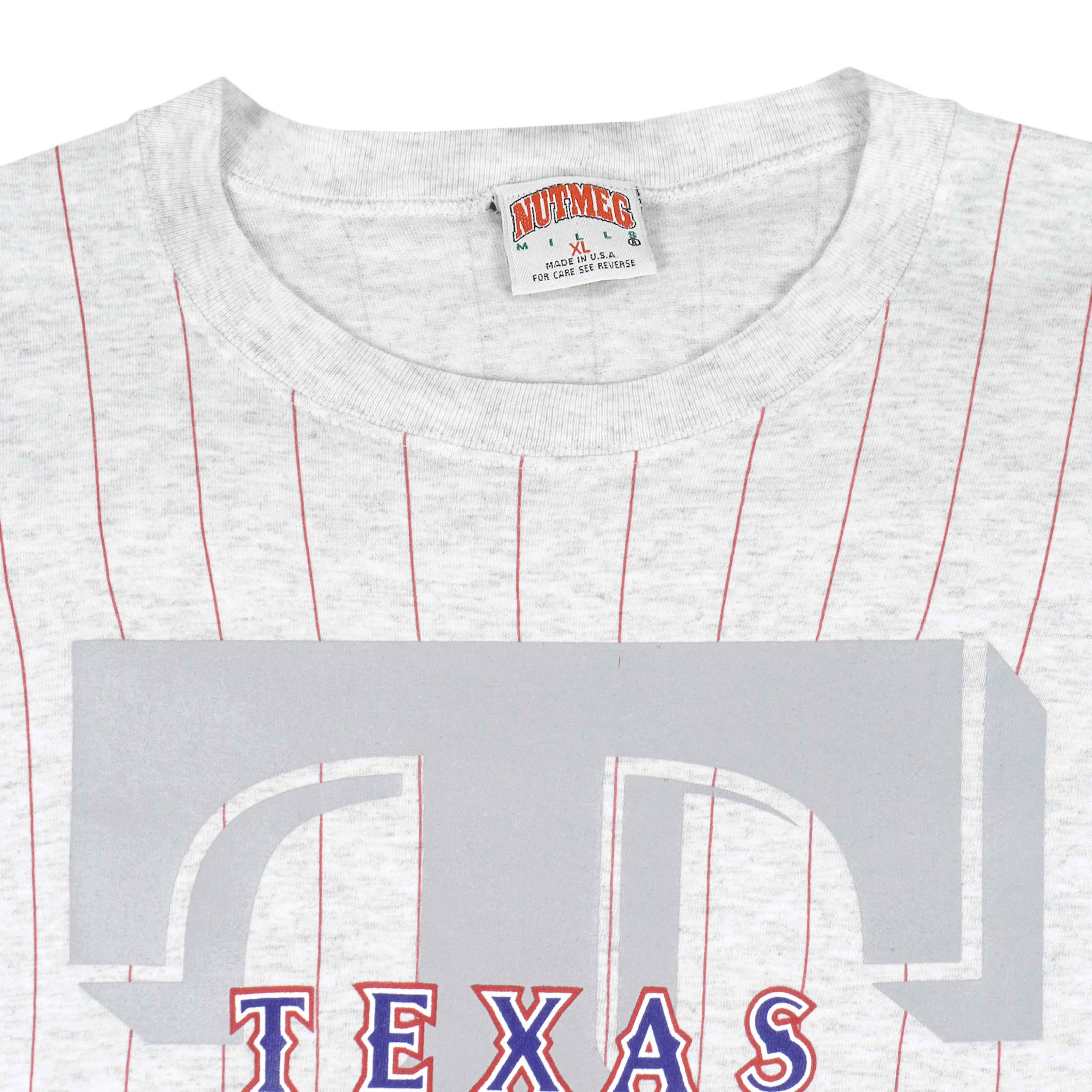MLB (Nutmeg) - Texas Rangers T-Shirt 1990s X-Large Vintage Retro Baseball