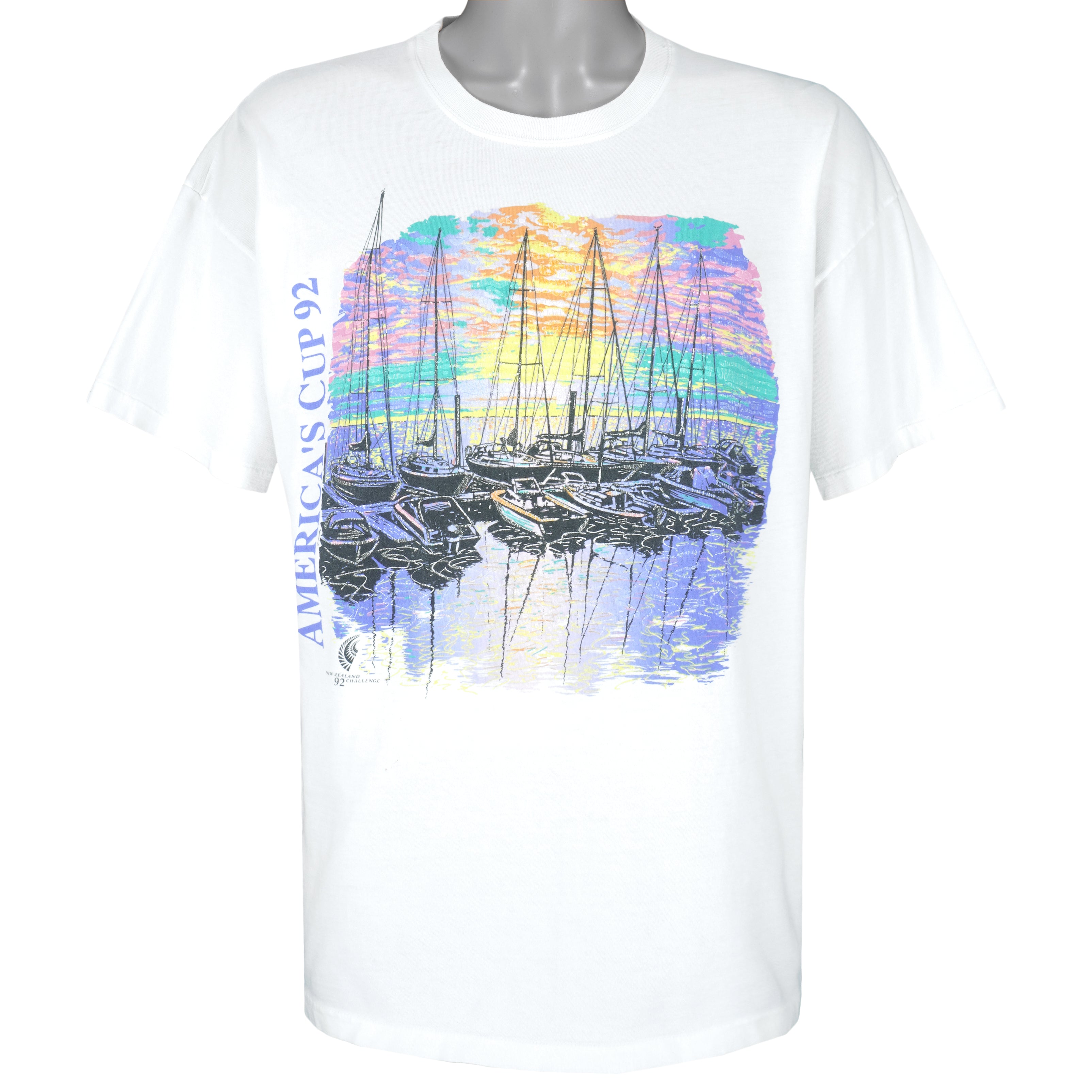 Vintage - Americas Cup 92 New Zealand T-Shirt 1992 X-Large Vintage Retro