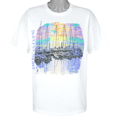 Vintage - New Zealand Challenge Yachting America's Cup T-Shirt 1992 X-Large