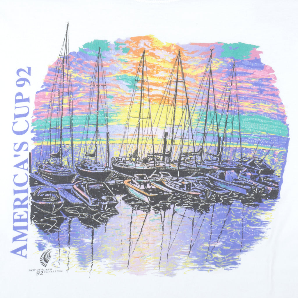 Vintage - Americas Cup 92 New Zealand T-Shirt 1992 X-Large Vintage Retro