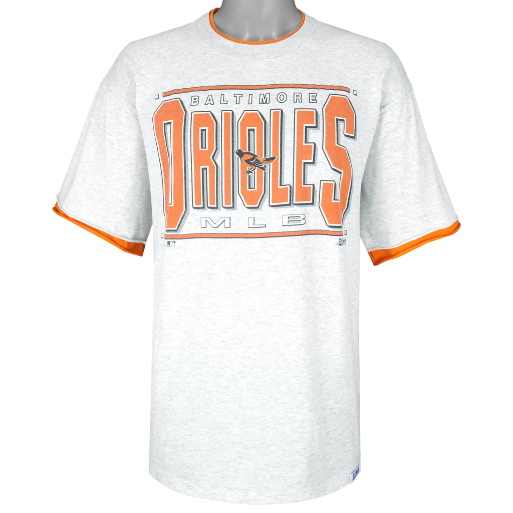 MLB (Salem) - Grey Baltimore Orioles T-Shirt 1991 X-Large Vintage Retro Baseball