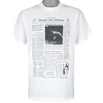 MLB (Front Pages) - L.A. Dodgers Brooklyn Boy Wins It Sandy Koufax T-Shirt 1990s Large