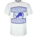 NFL (Sof Tee) - Detroit Lions Single Stitch T-Shirt 1996 Large Vintage Retro Football
