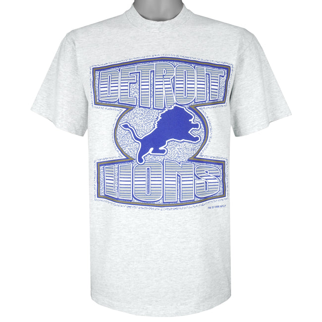 Detroit Lions Men's White Jersey T-Shirt - Vintage Detroit Collection