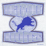 NFL (Sof Tee) - Detroit Lions Single Stitch T-Shirt 1996 Large Vintage Retro Football