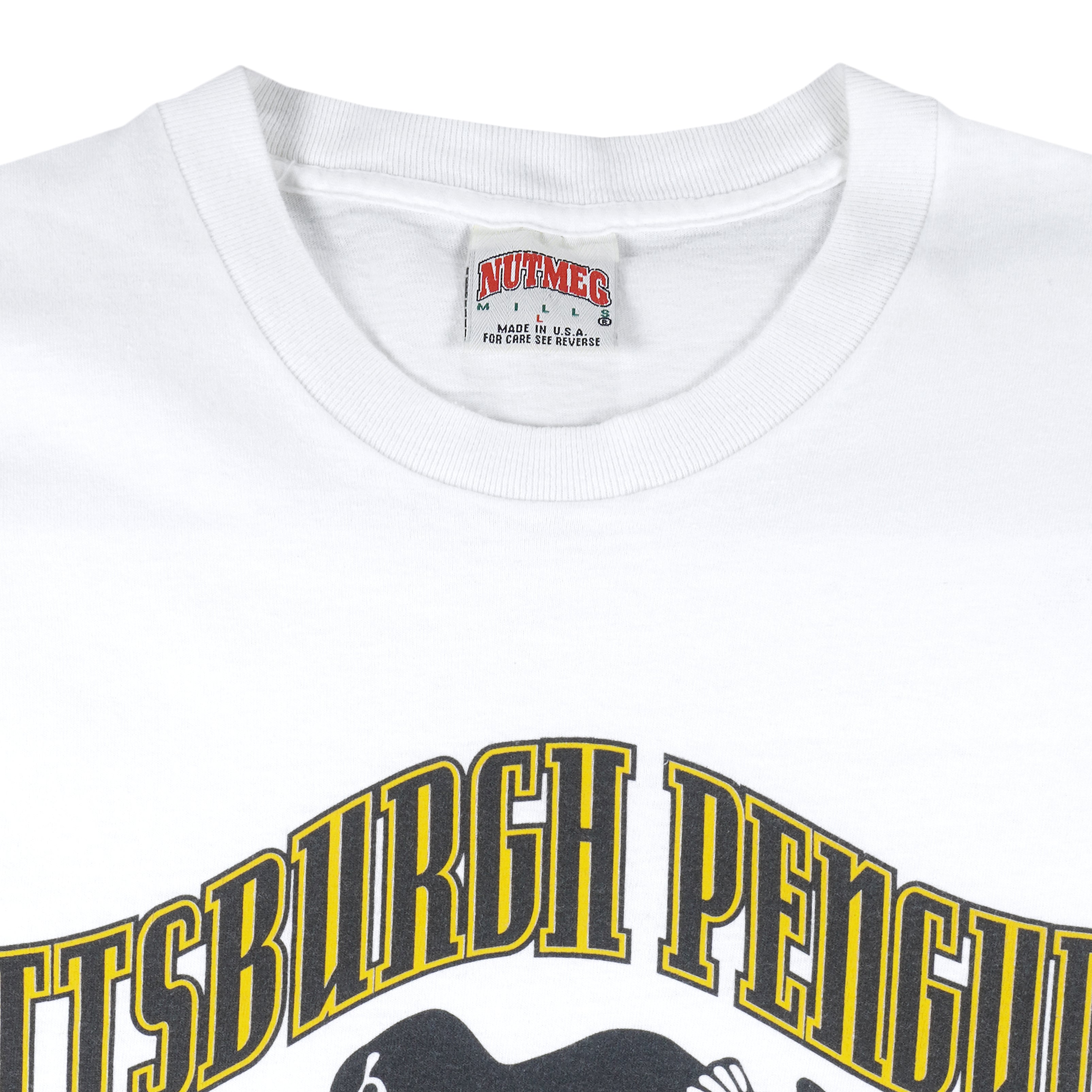 NHL - Pittsburgh Penguins Stanley Cup Champions Single Stitch T-Shirt 1992 Large Vintage Retro Hockey