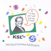 Vintage - KSL TV David Letterman Single Stitch T-Shirt 1990s X-Large Vintage Retro