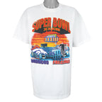 NFL (Logo 7) - Super Bowl 33th Falcons VS Broncos T-Shirt 1999 X-Large Vintage Retro Football