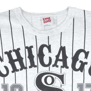 MLB (Long Gone) - Chicago White Sox Big Logo T-Shirt 1991 Large Vintage Retro Baseball