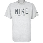 Nike - Grey Tag Nike Soccer T-Shirt 1990s Large