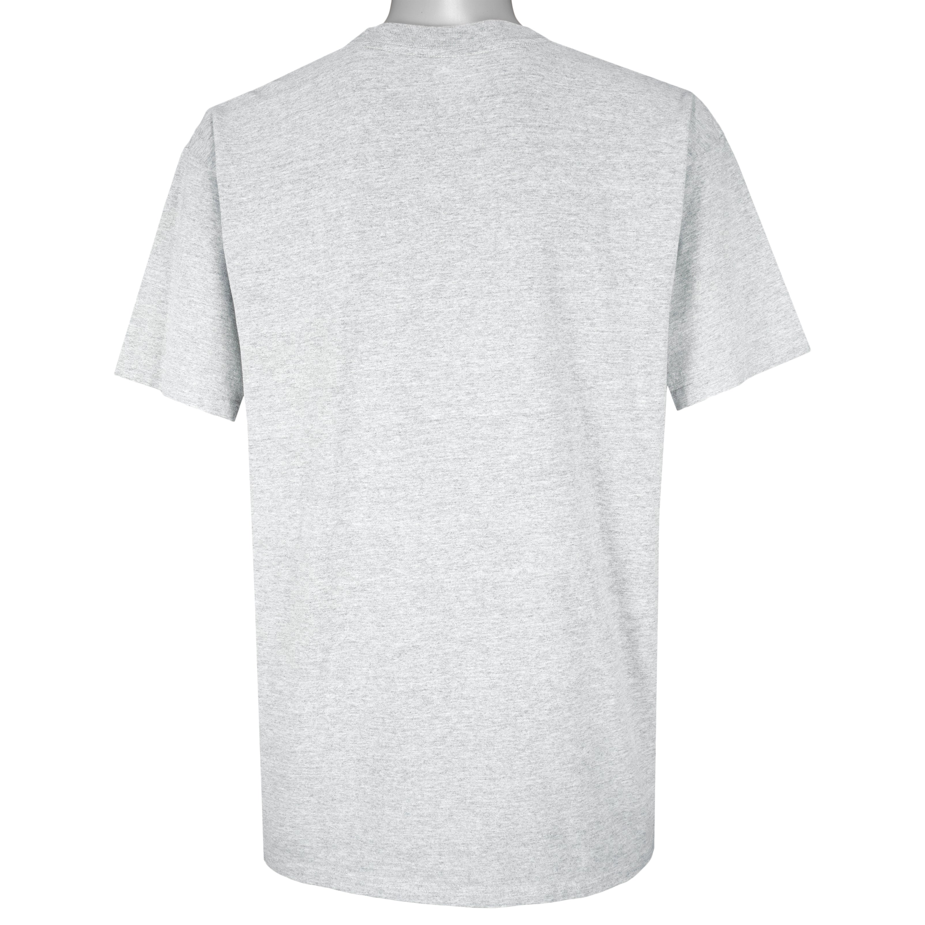 Nike - Grey Tag Nike Soccer T-Shirt 1990s Large Vintage Retro Football