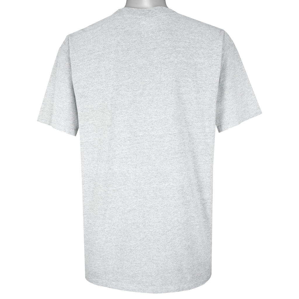 Nike - Grey Tag Nike Soccer T-Shirt 1990s Large Vintage Retro Football