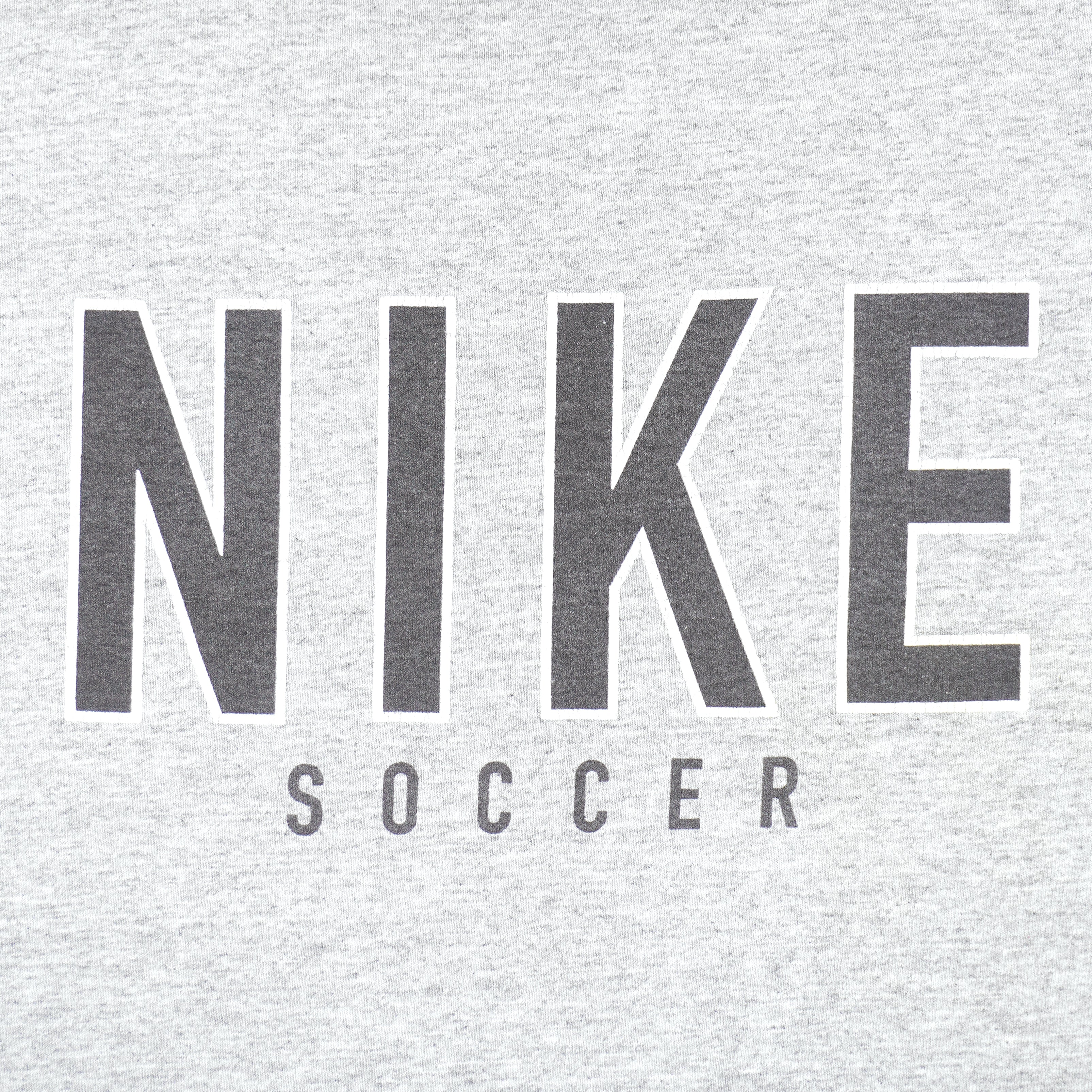 Nike - Grey Tag Nike Soccer T-Shirt 1990s Large Vintage Retro Football