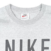 Nike - Grey Tag Nike Soccer T-Shirt 1990s Large Vintage Retro Football