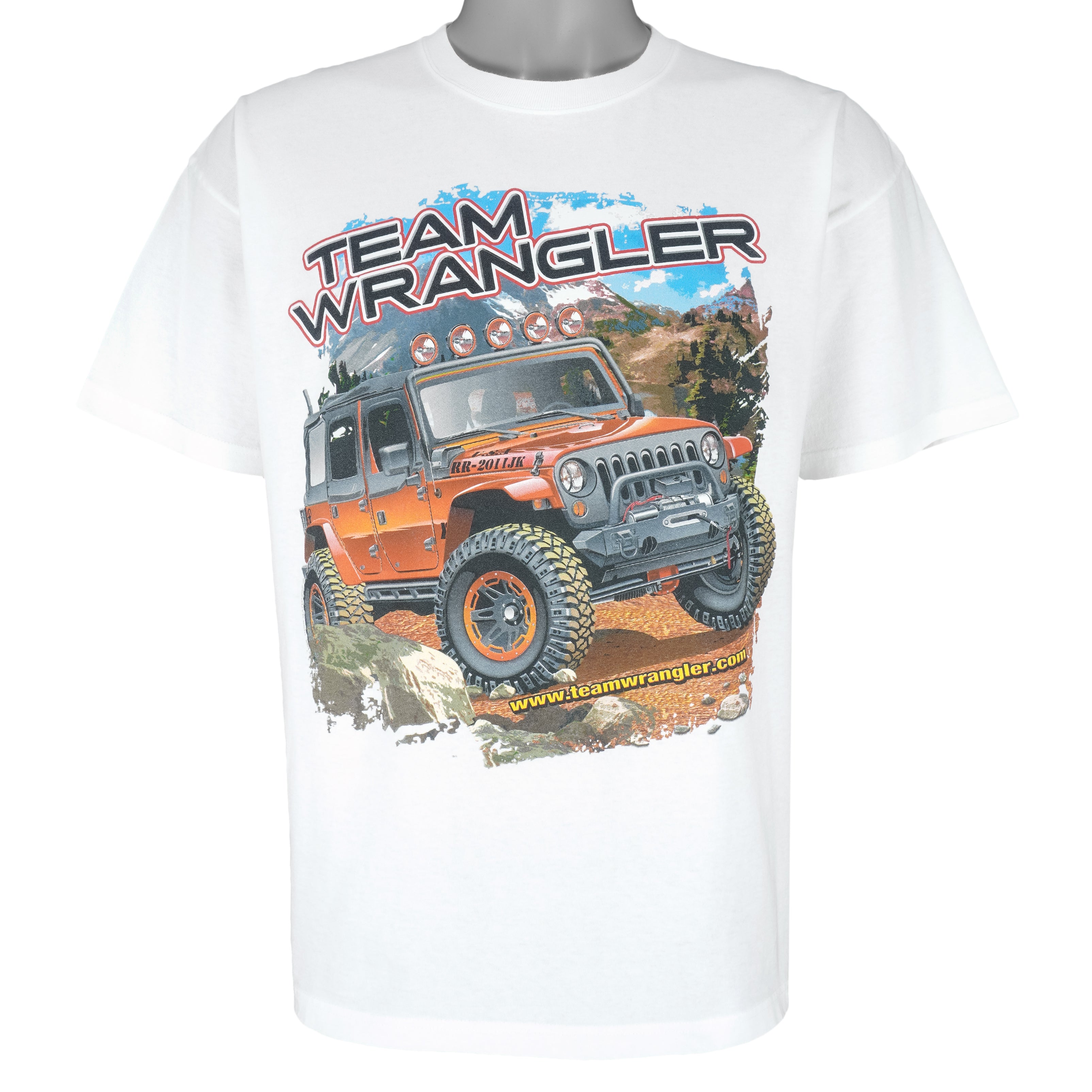 Vintage (Hanes) - Team Wrangler Single Stitch T-Shirt 1990s X-Large Vintage Retro