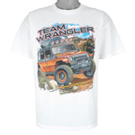 Vintage (Hanes) - Team Wrangler Single Stitch T-Shirt 1990s X-Large Vintage Retro