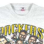 NFL - Green Bay Packers Caricature Single Stitch T-Shirt 1995 Large Vintage Retro Football