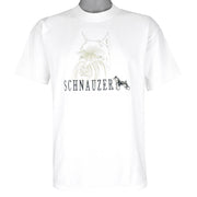 Vintage (Gildan) - Schauzer Dog Single Stitch T-Shirt 1990s Large Vintage Retro