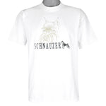 Vintage (Gildan) - Schnauzer Dog Single Stitch T-Shirt 1990s Large