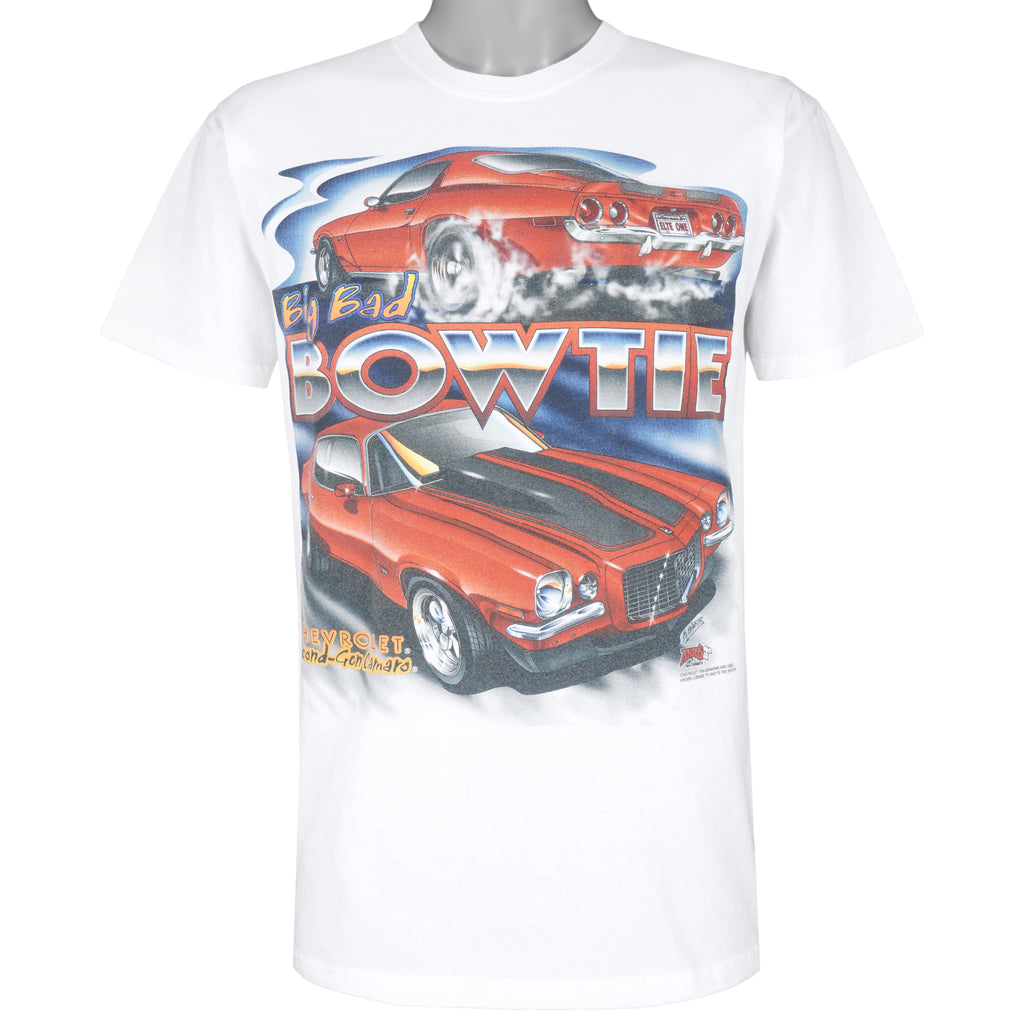 Vintage (Gildan) - Big Bad Bowtie Chevrolet Single Stitch T-Shirt 1990s Large Vintage Retro