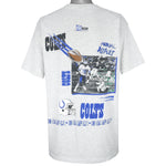 NFL (Salem) - Indianapolis Colts, Aerial Assault Spell-Out T-Shirt 1991 XX-Large Vintage Retro Football
