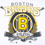 Starter - Boston Bruins Est.1924 Single Stitch T-Shirt 1992 Large Vintage Retro Hockey
