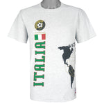 Vintage (Nutmeg) - Italian World Cup USA Single Stitch T-Shirt 1994 Medium Vintage Retro Football