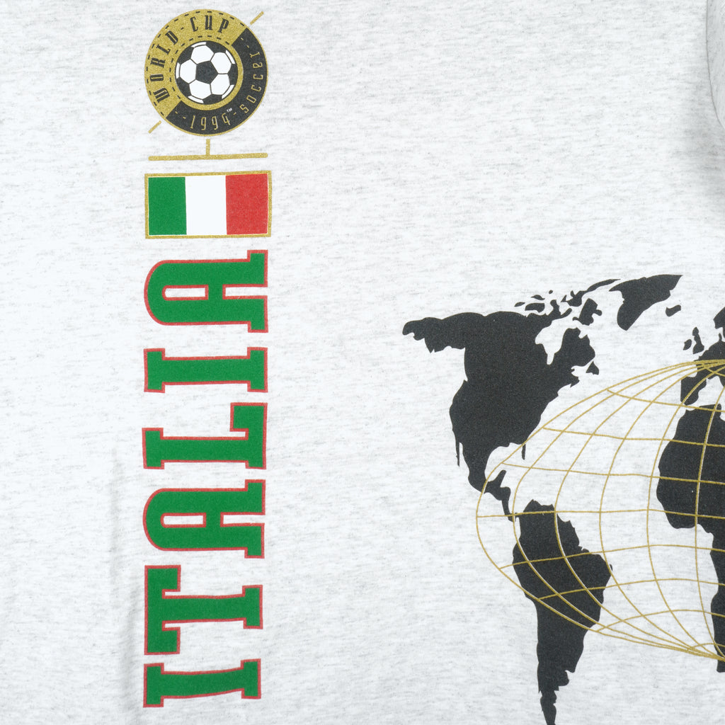 Vintage (Nutmeg) - Italian World Cup USA Single Stitch T-Shirt 1994 Medium Vintage Retro Football