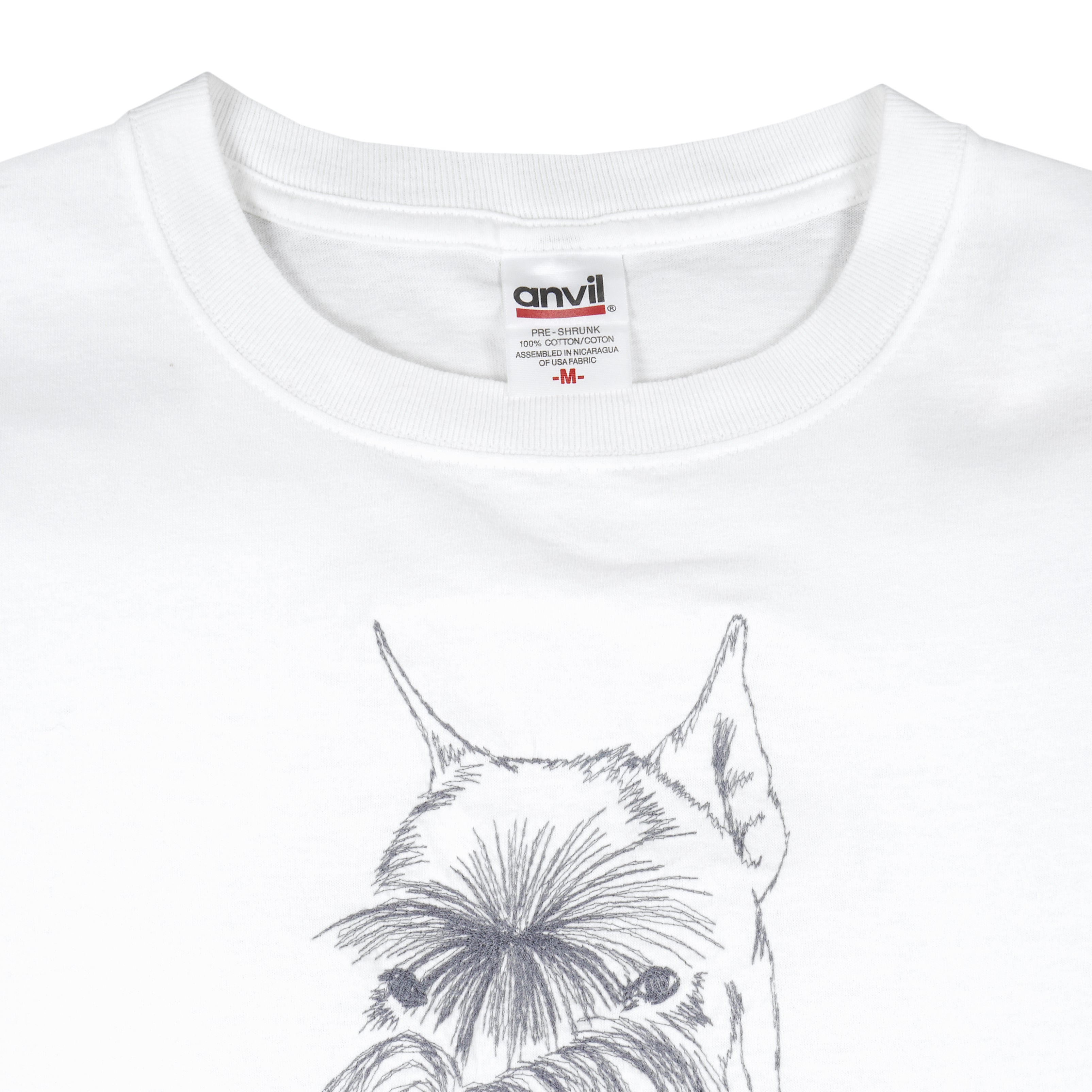 Vintage (Anvil) - Schnauzer Dog Single Stitch T-Shirt 1990s Medium Vintage Retro