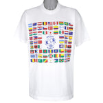 Vintage - Rotary International World Flags Single Stitch T-Shirt 1990s XX-Large
