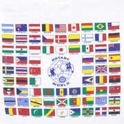Vintage - Rotary World Flags Single Stitch T-Shirt 1990s XX-Large Vintage Retro