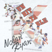 MLB (Cal Cru) - Unhittable Nolan Ryan Strikeout King T-Shirt 1992 XX-Large Vintage Retro Baseball
