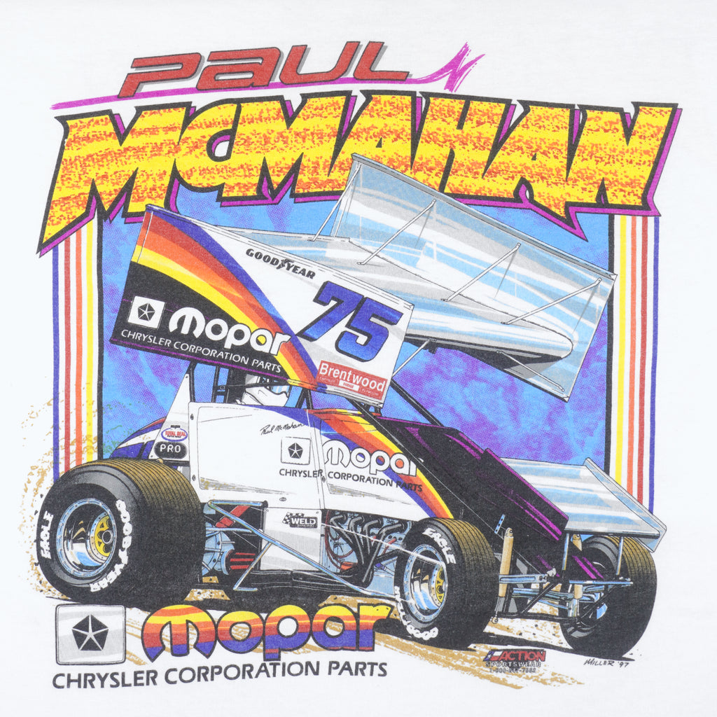 Vintage - Paul McMahan 75 Sprint Racing Mopar T-Shirt 1997 XX-Large Vintage Retro